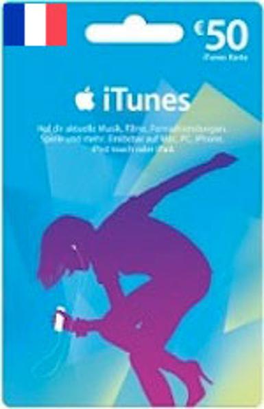 Apple iTunes Gift Card 50 EUR (France) - iTunes Game - Buy Now at Best Price