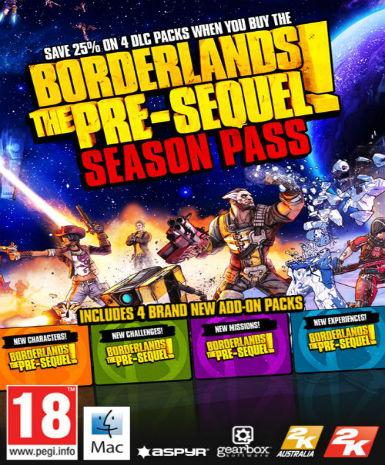 Borderlands: The Pre-Sequel Season Pass (MAC) DLC - Steam Game - Buy Now at Best Price