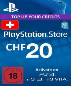 Playstation Network Card (PSN) 20 CHF (Switzerland) - PSN Game - Buy Now at Best Price