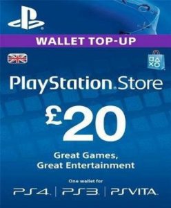 Playstation Network Card (PSN) 20 GBP (UK) - PSN Game - Buy Now at Best Price