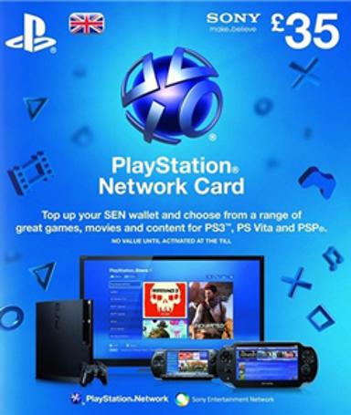 Playstation Network Card (PSN) 35 GBP (UK) - PSN Game - Buy Now at Best Price