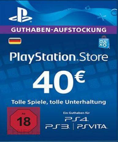 Playstation Network Card (PSN) 40 EUR (Germany) - PSN Game - Buy Now at Best Price