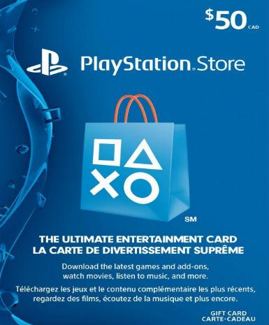 Playstation Network Card (PSN) 50 CAD (Canada) - PSN Game - Buy Now at Best Price