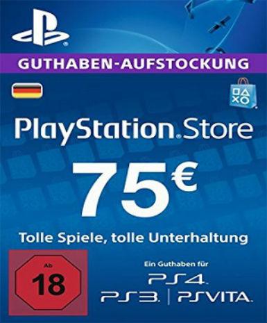 Playstation Network Card (PSN) 75 EUR (Germany) - PSN Game - Buy Now at Best Price