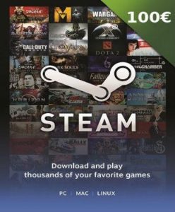 Steam Gift Card 100 EUR - Steam Game - Buy Now at Best Price