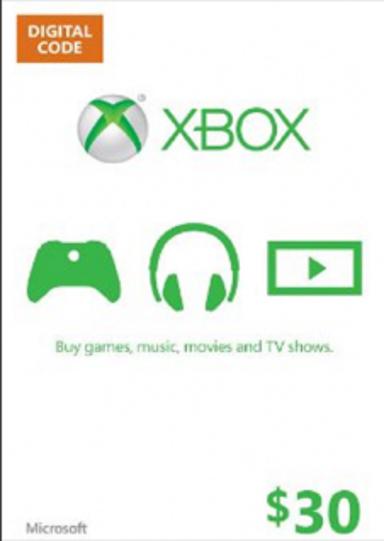 XBOX Gift Card 30 USD (US) - Xbox Live Game - Buy Now at Best Price