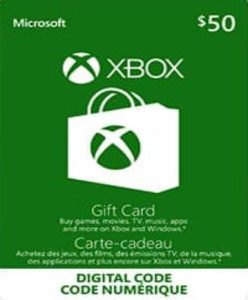 XBOX Gift Card 50 CAD (Canada) - Xbox Live Game - Buy Now at Best Price