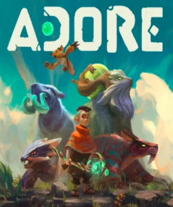 Adore game cover available on Steam, a unique creature-collecting adventure.