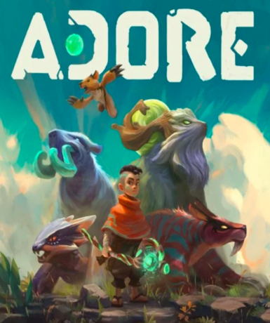 Adore game cover available on Steam, a unique creature-collecting adventure.