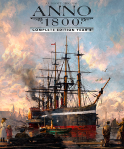 Anno 1800 game cover for Uplay platform, a strategic city-building experience by Ubisoft.