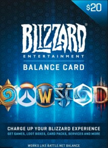 Battle.net 20 EUR Gift Card (EU) for Blizzard games on Battle.net platform
