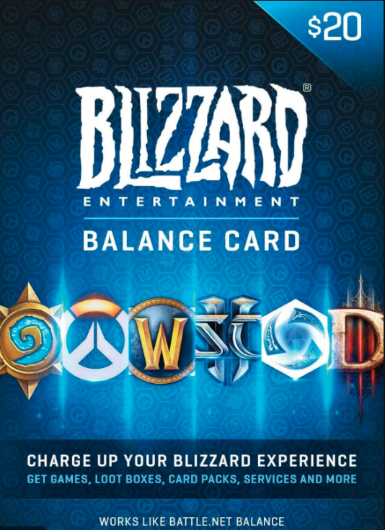 Battle.net 20 EUR Gift Card (EU) for Blizzard games on Battle.net platform