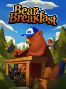 Bear and Breakfast game cover available on Steam, featuring a cozy management adventure.