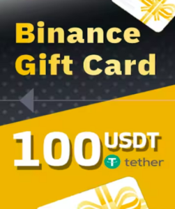 Binance 100 USDT (Gift Card) available on the official website