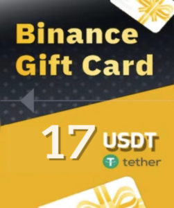 Binance 17 USDT (Gift Card) available on the official website, a digital gift card for gamers worldwide.
