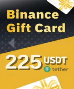 Binance 225 USDT (Gift Card) available on the official website