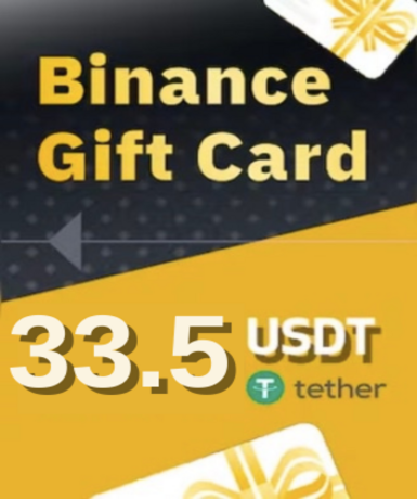 Binance 33.5 USDT (Gift Card) available on Official website