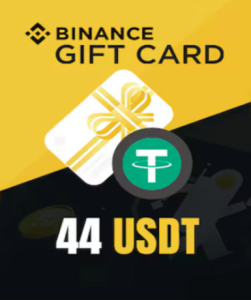 Binance 44 USDT (Gift Card) available on Official website, perfect for gamers worldwide.