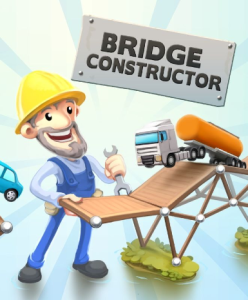 Bridge Constructor game available on Steam - build and test your bridges in this fun simulation