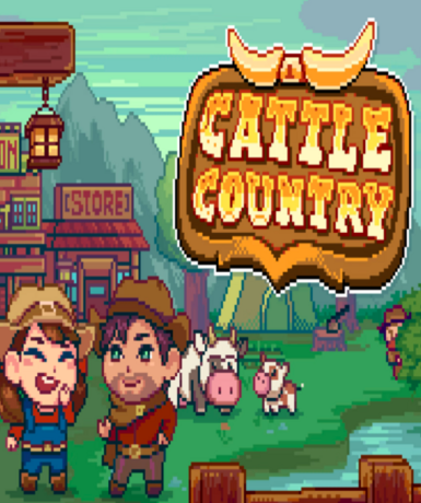 Cattle Country game cover on Steam, a farming adventure by Castle Pixel, LLC.