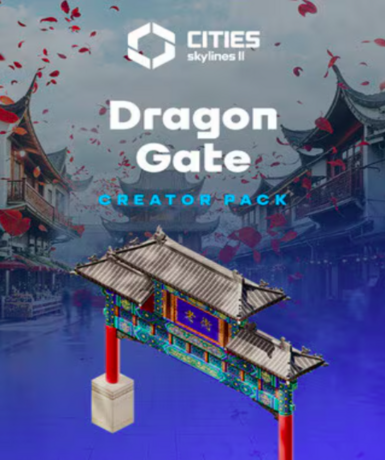 Cities: Skylines II - Creator Pack: Dragon Gate DLC on Steam, featuring new content for your city-building adventure.