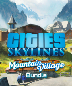 Cities: Skylines - Mountain Village Bundle DLC on Steam, featuring new mountain-themed content.