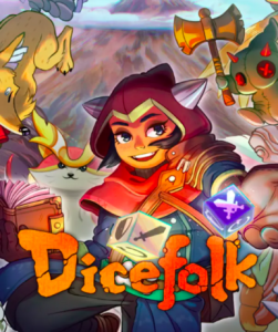 Dicefolk game cover available on Steam, a strategic dice-based adventure by LEAP Game Studios.