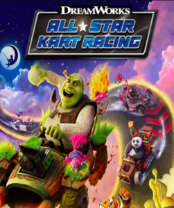 DreamWorks All-Star Kart Racing game cover for Steam platform