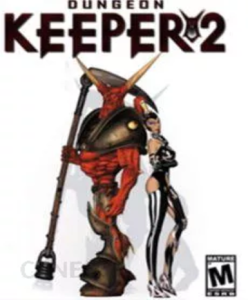 Dungeon Keeper 2 game cover available on GOG.com, a classic strategy game by Bullfrog Productions.