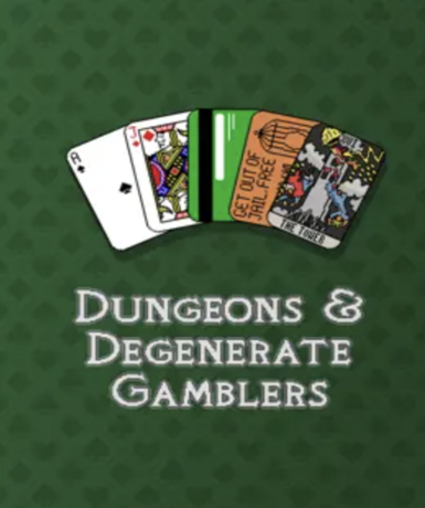 Dungeons and Degenerate Gamblers game cover on Steam platform