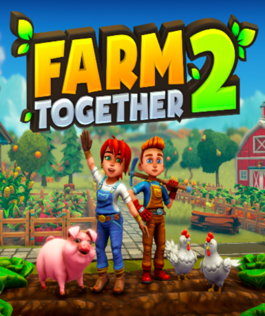 Farm Together 2 game cover on Steam platform, a fun farming simulation experience.