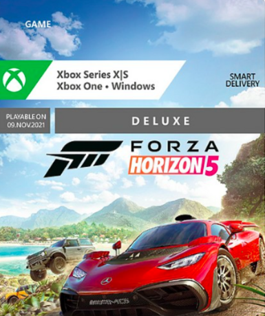 Forza Horizon 5 Deluxe Edition cover art for Xbox/PC