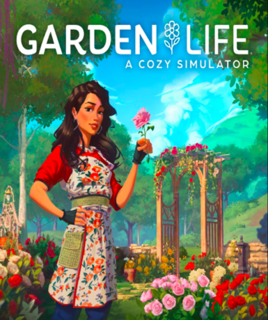Garden Life: A Cozy Simulator game cover on Steam platform