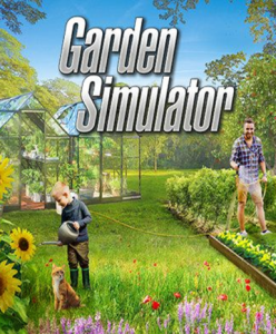 Garden Simulator game cover available on Steam platform, featuring lush virtual gardens.