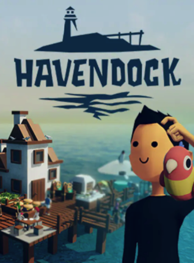 Havendock game cover on Steam platform, a vibrant indie adventure