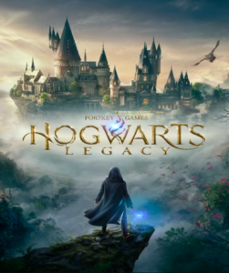 Hogwarts Legacy game cover for Steam platform, featuring magical adventures in the wizarding world.