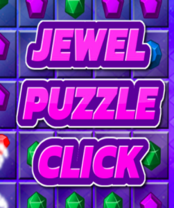 Jewel Puzzle Click game cover on Steam platform, a captivating puzzle experience.