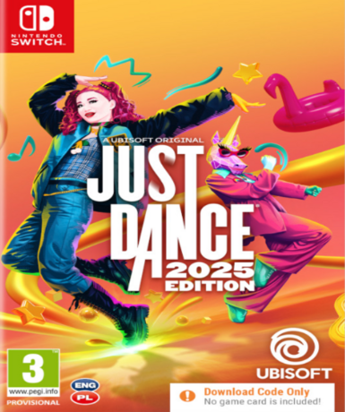 Just Dance 2025 game cover for Nintendo Switch, EU version