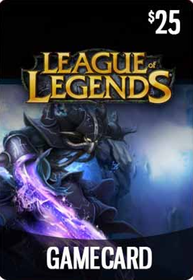 League of Legends 25 USD Gift Card for official website