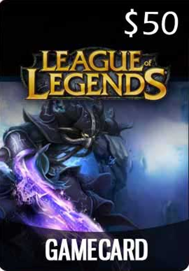 League of Legends 50 USD Gift Card for use on the official website