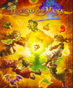 Legend of Mana game cover for Nintendo Switch, a classic RPG adventure in the EU region.