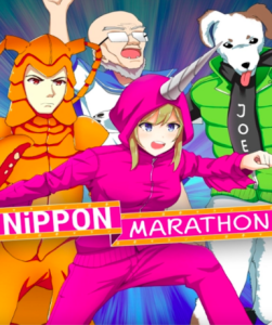 Nippon Marathon game cover for Nintendo Switch, a quirky racing adventure in Japan.