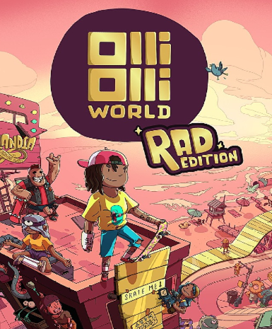OlliOlli World: Rad Edition gameplay on Steam, a vibrant skateboarding adventure.