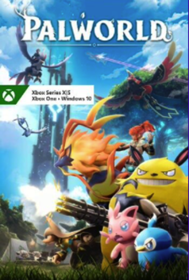 Palworld game cover for Xbox One and Windows 10, available in Argentina