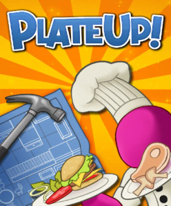 PlateUp! game cover available on Steam, a culinary management simulation by Arrayo Games.