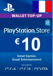 Playstation Network Card (PSN) 10 EUR (France) for PSN platform