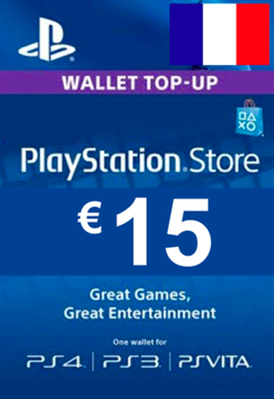 Playstation Network Card (PSN) 15 EUR (France) for PSN platform