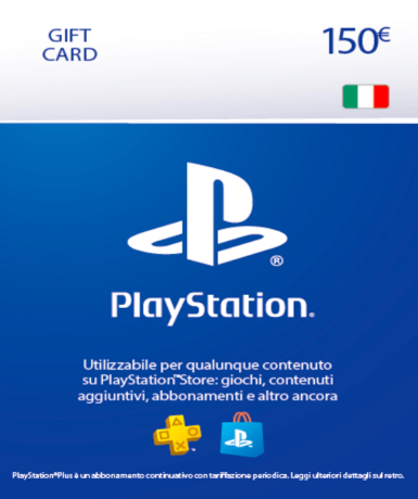 Playstation Network Card (PSN) 150 EUR (Italy) for PSN platform