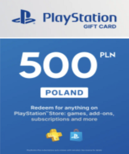 Playstation Network Card (PSN) 500 PLN (Poland) for PSN platform