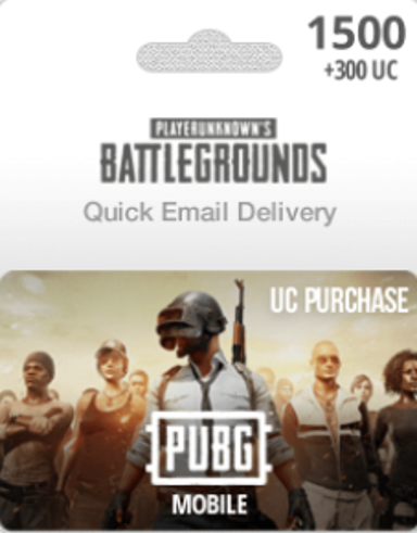PUBG Mobile 1500 + 300 UC on Official Website - Get your UC now!